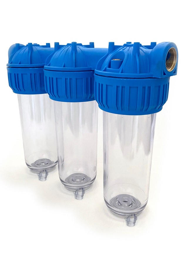 10" Üçlü Tahliyeli Filtre Kabı