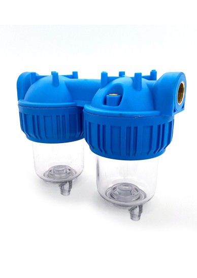 5" İkili Tahliyeli Tombul Filtre Kabı